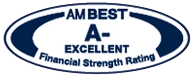 Seal showcasing Incline P&C Group's A- Rating for excellent financial strength.